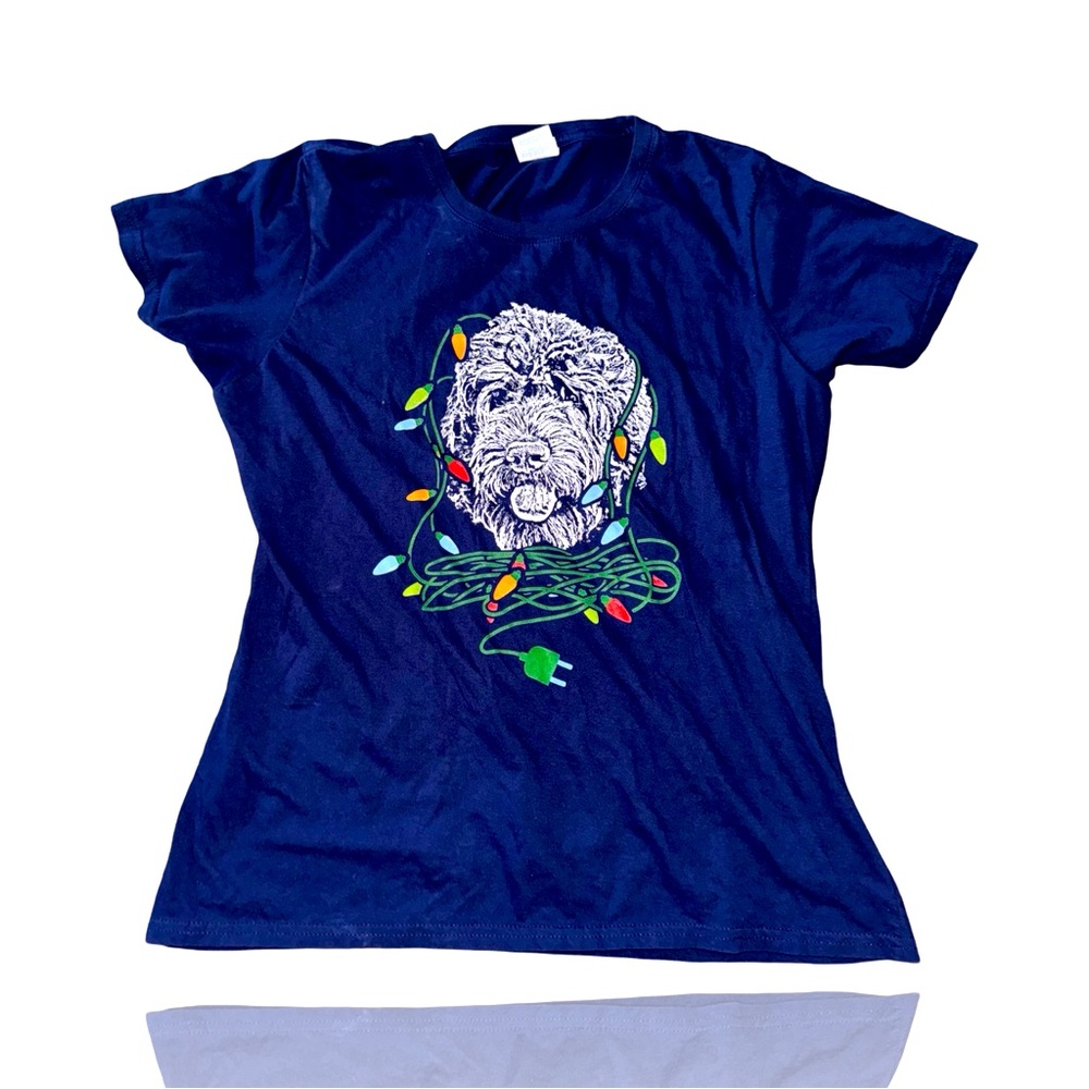 Golden doodle Christmas Decorative T-Shirt: Women’s Large: GUC: Doodle Life